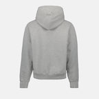 Sweatshirts Sweat à capuche à logo Ami PARIS Gris Unisexe