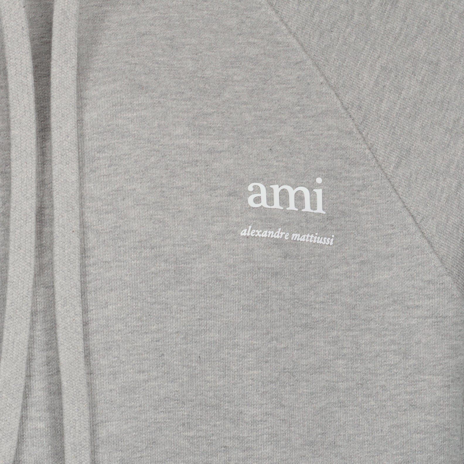 Sweatshirts Sweat à capuche à logo Ami PARIS Gris Unisexe