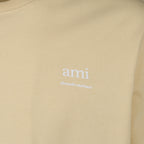 T-shirts Embroidered Ami T-shirt Ami PARIS Beige Unisex