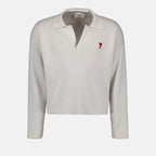 Polos Polo Ami de Coeur Ami PARIS Gris Unisexo