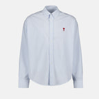 Camisas Chemise Ami de Coeur rayée Ami PARIS Azul Unisexo