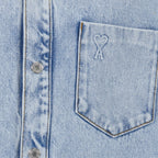 Camisas Chemise en jean Ami PARIS Azul Unissex