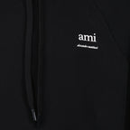 Moletons Moletão com Logo Ami PARIS Preto Unissex