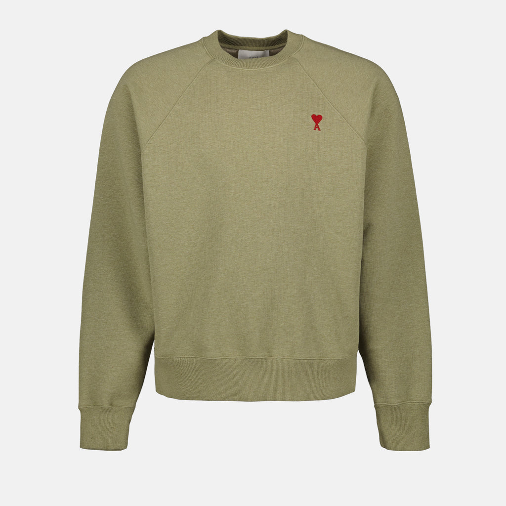 Sudaderas Sudadera Ami de Coeur Ami PARIS Caqui Unisexo