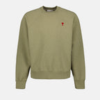Sudaderas Sudadera Ami de Coeur Ami PARIS Caqui Unisexo