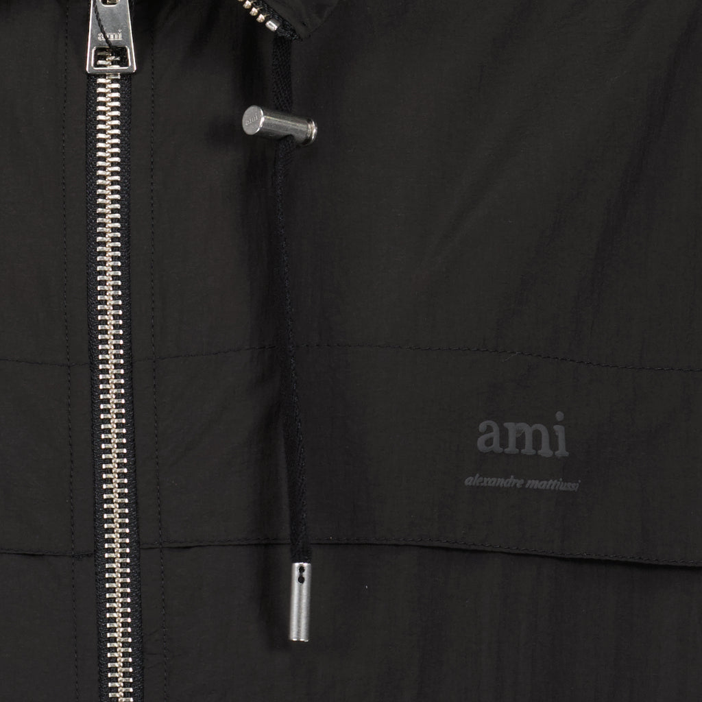 Jaquetas Veste coupe-vent en nylon Ami PARIS Preto Homme