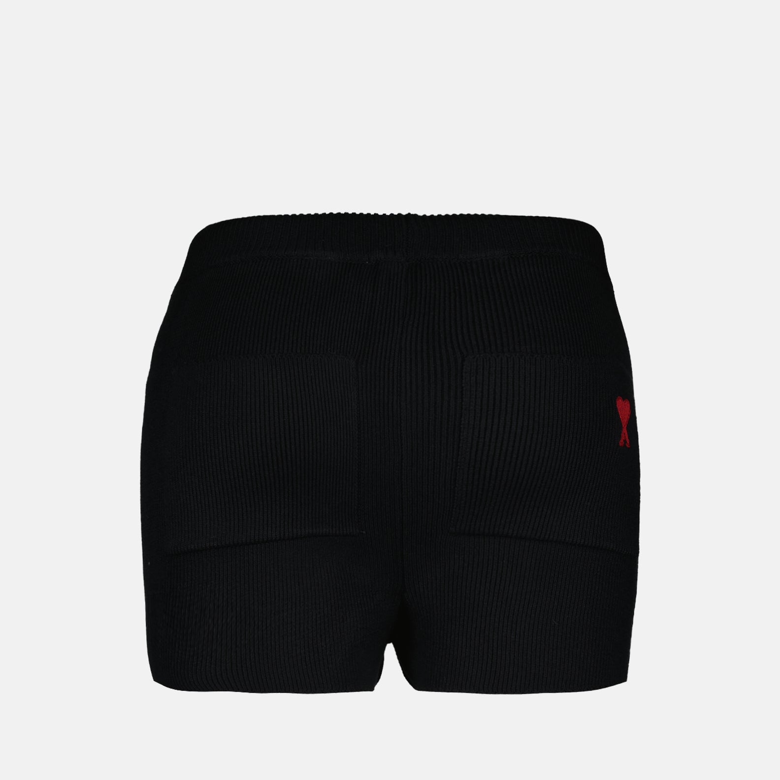 Shorts Mini short côtelé Ami PARIS Noir Femme