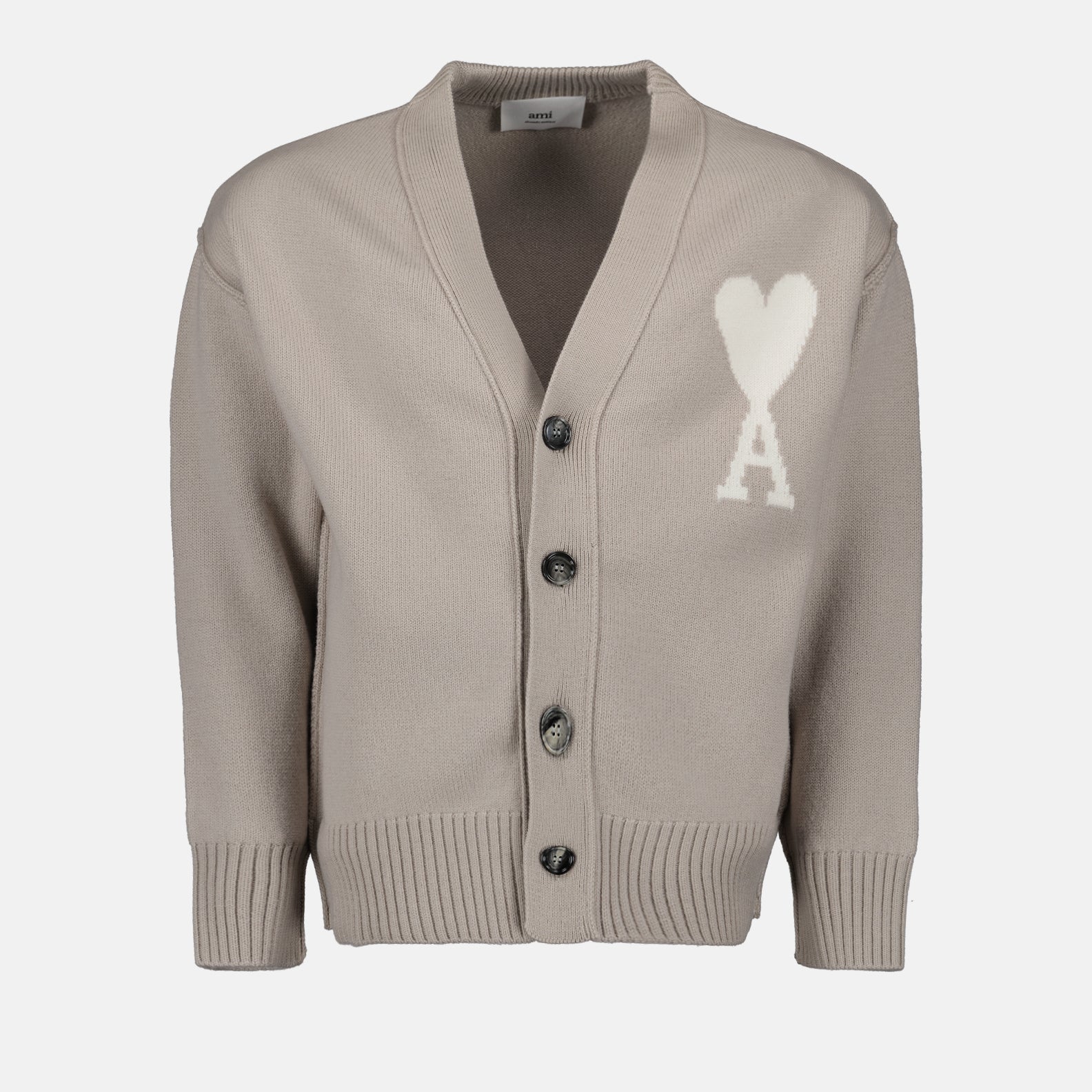 Maille Cardigan Ami de Coeur Ami PARIS Beige Unisexe