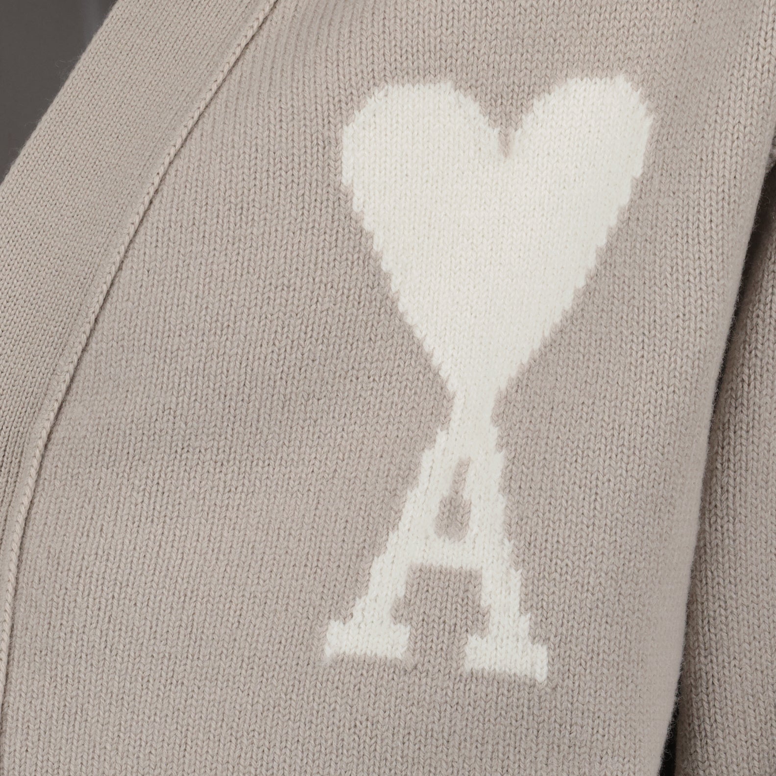 Maille Cardigan Ami de Coeur Ami PARIS Beige Unisexe