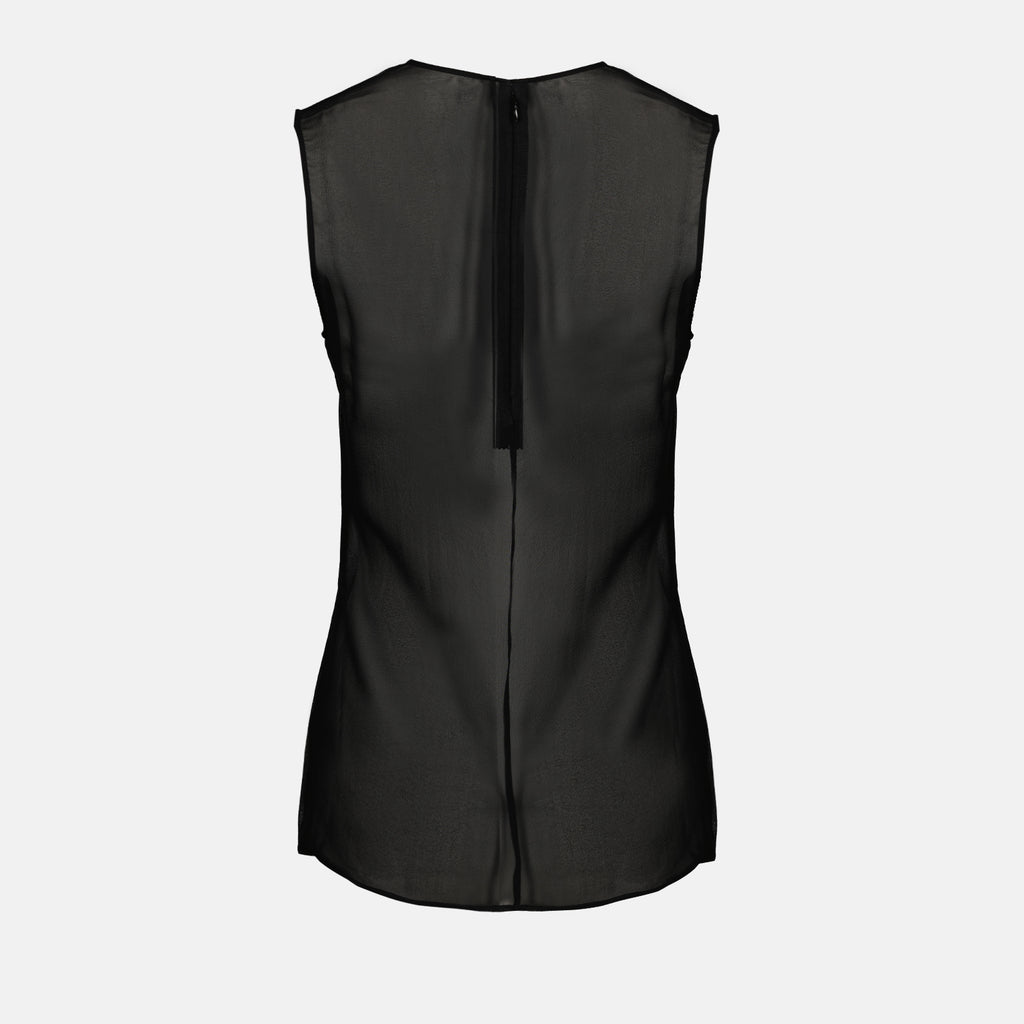 Tops Top de Seda Ami PARIS Preto Femme
