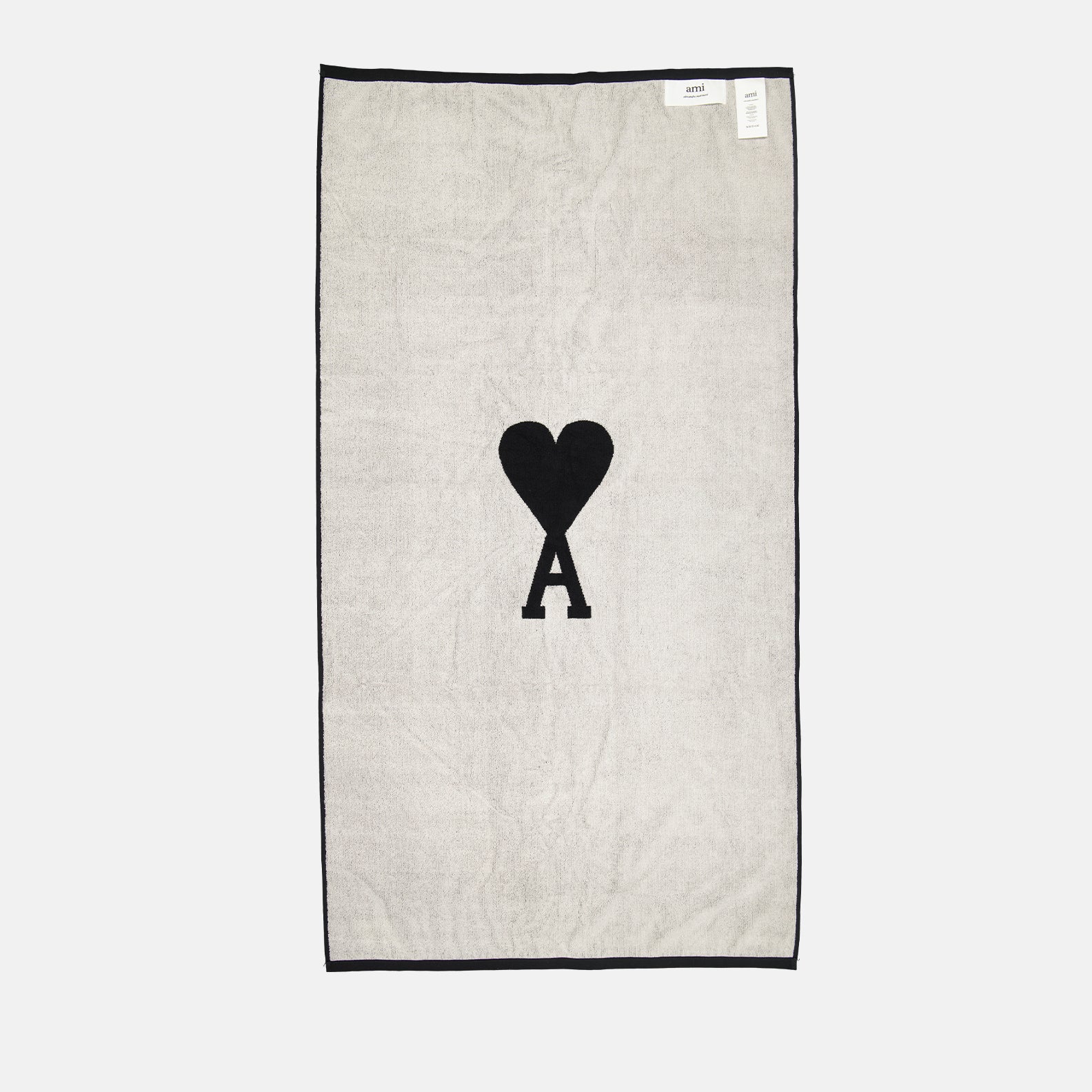 Lifestyle Serviette de plage Ami de Coeur Ami PARIS Schwarz Unisex