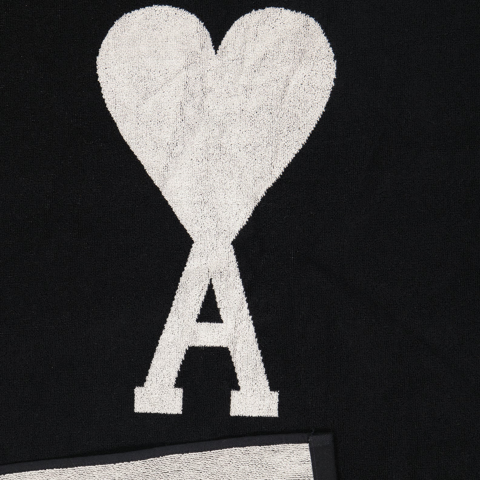Lifestyle Serviette de plage Ami de Coeur Ami PARIS Schwarz Unisex