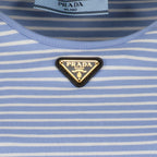 T-shirts T-shirt rayé Prada Bleu Femme