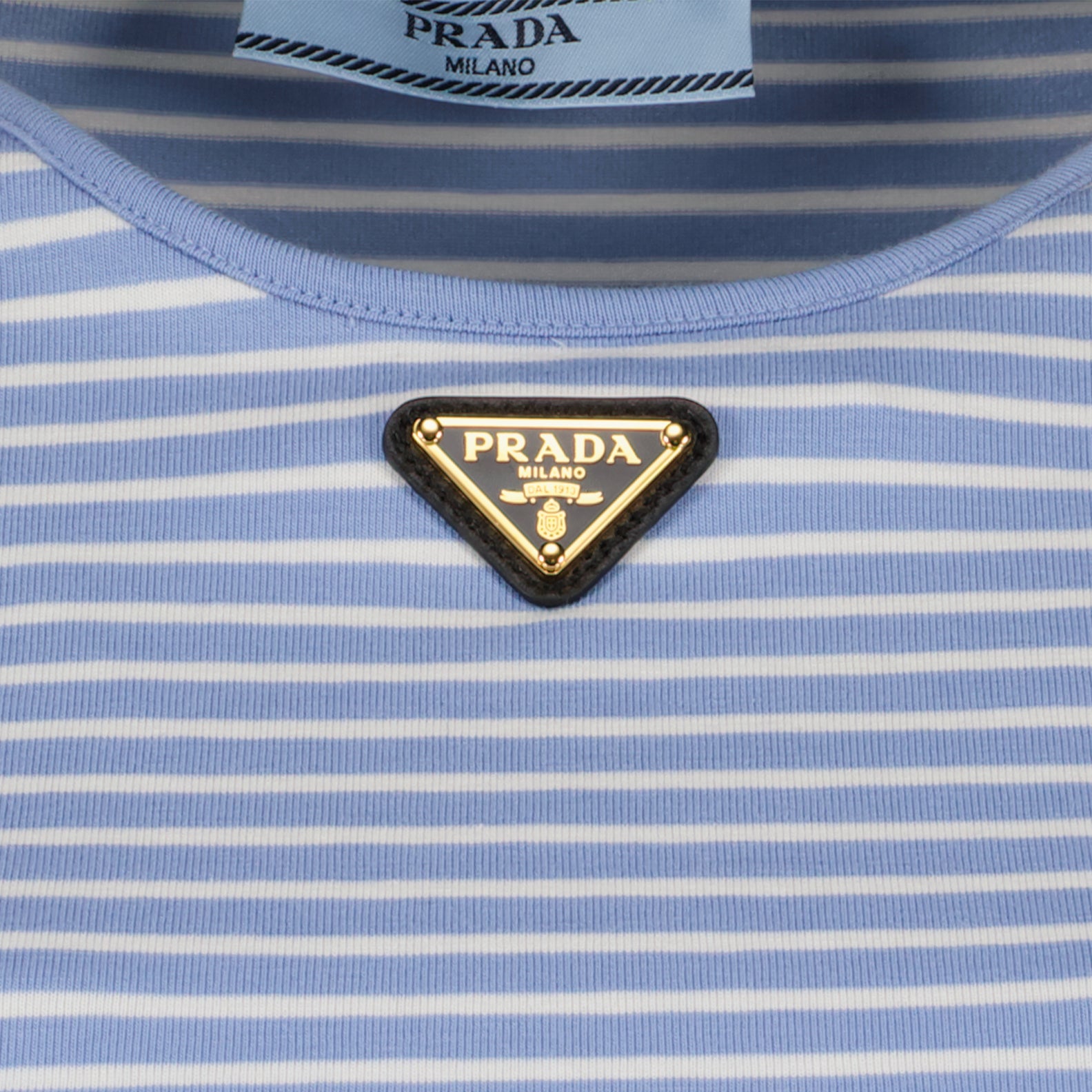 T-shirts T-shirt rayé Prada Bleu Femme
