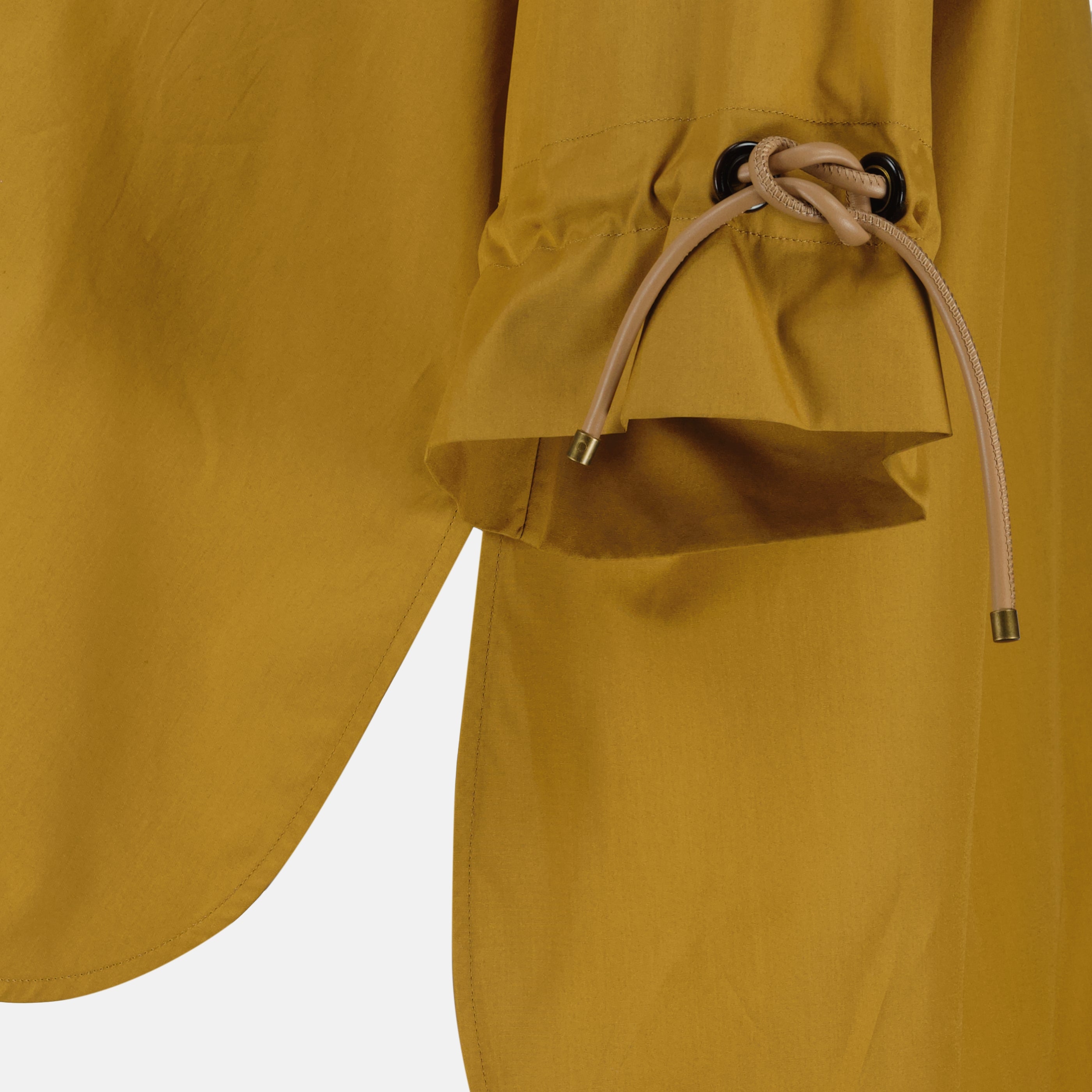 Immagine della blusa marrone in popeline di cotone di Max Mara per donna - Stagione Primavera-Estate 2026 - Vista Dettagliata 2