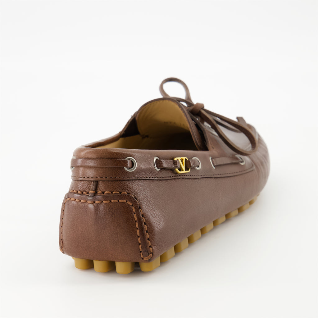 Mocassins Mocassins Driver Castanhos Valentino Garavani Marrom Homme