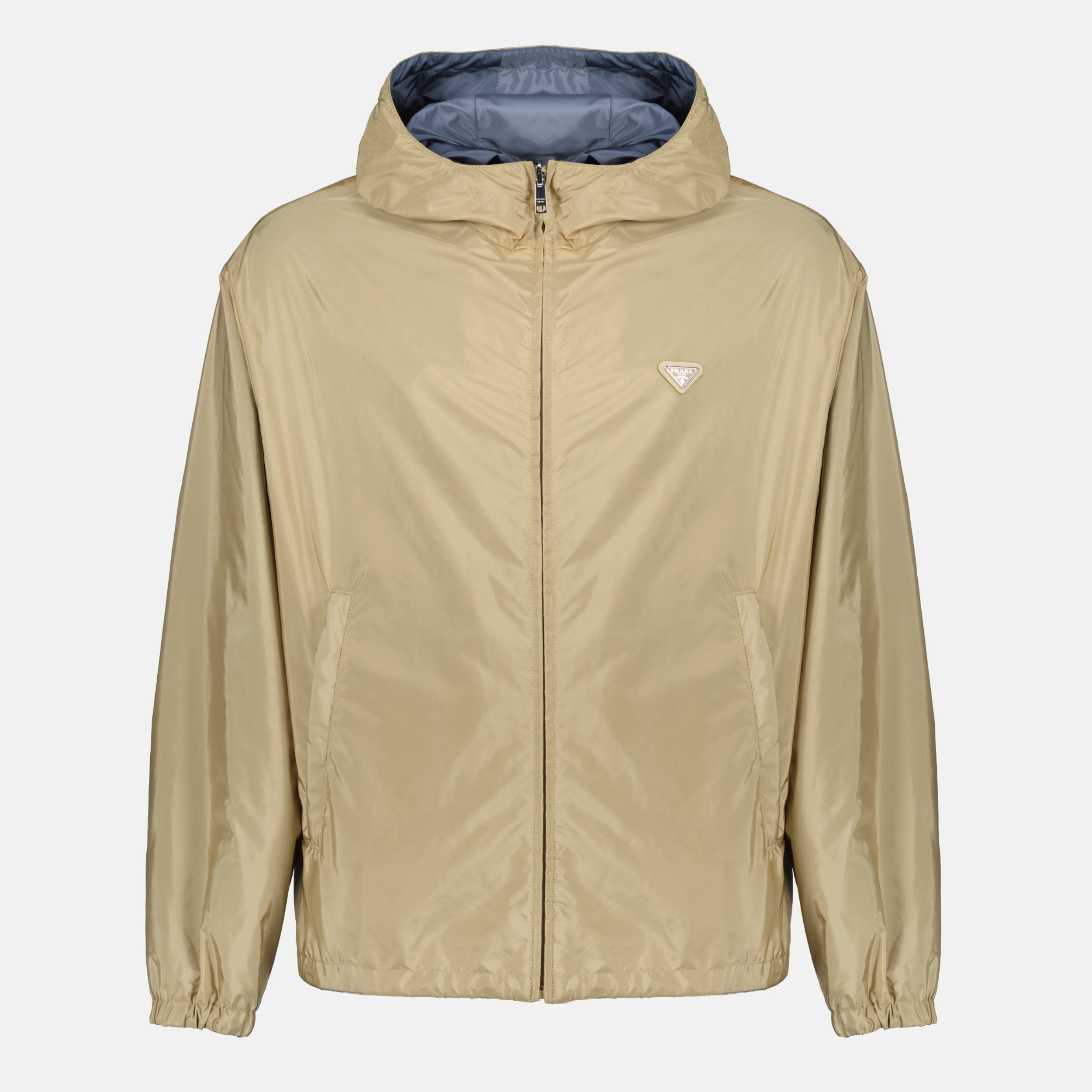 Vestes Reversible Brown Re-Nylon Jacket Prada Beige Homme