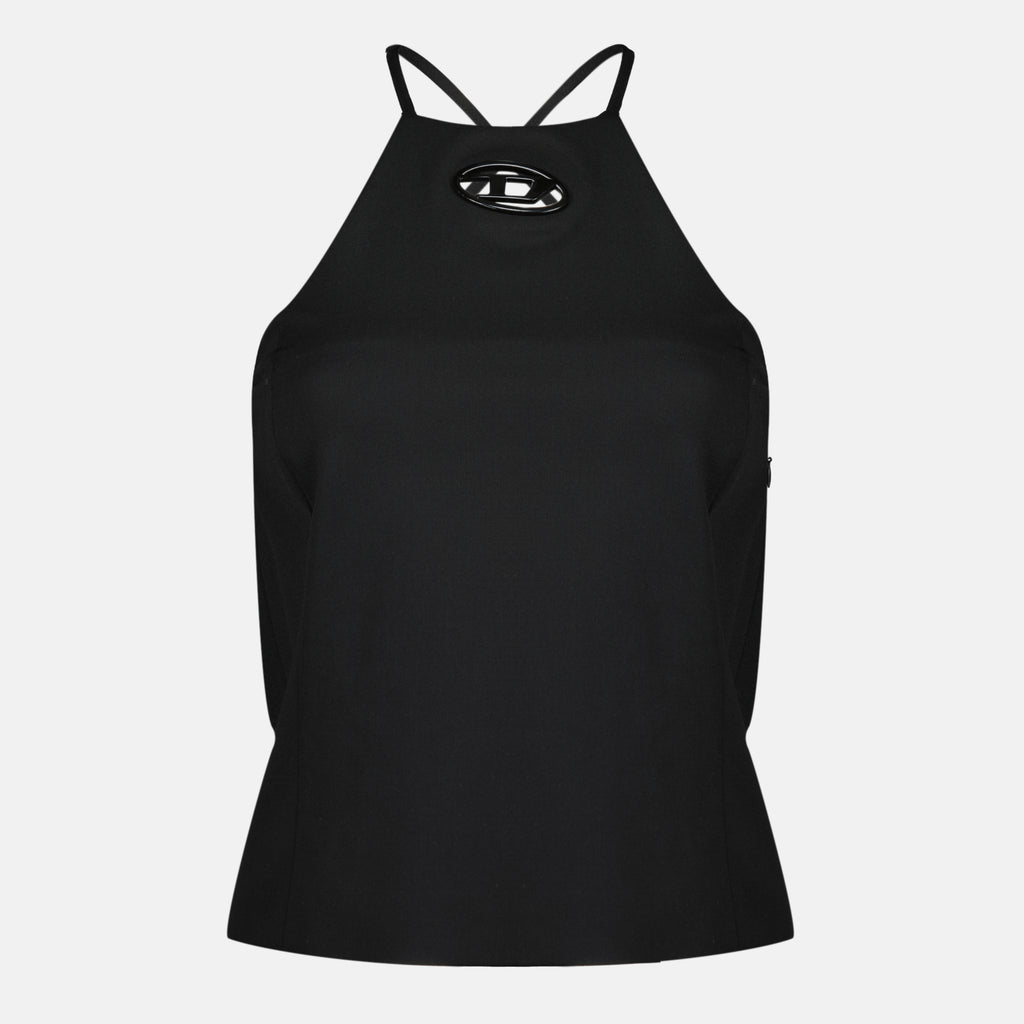 Image de l'article Top T-Elma noir de la marque Diesel pour Femme - Saison Printemps-Été 2026 - Vue de Face