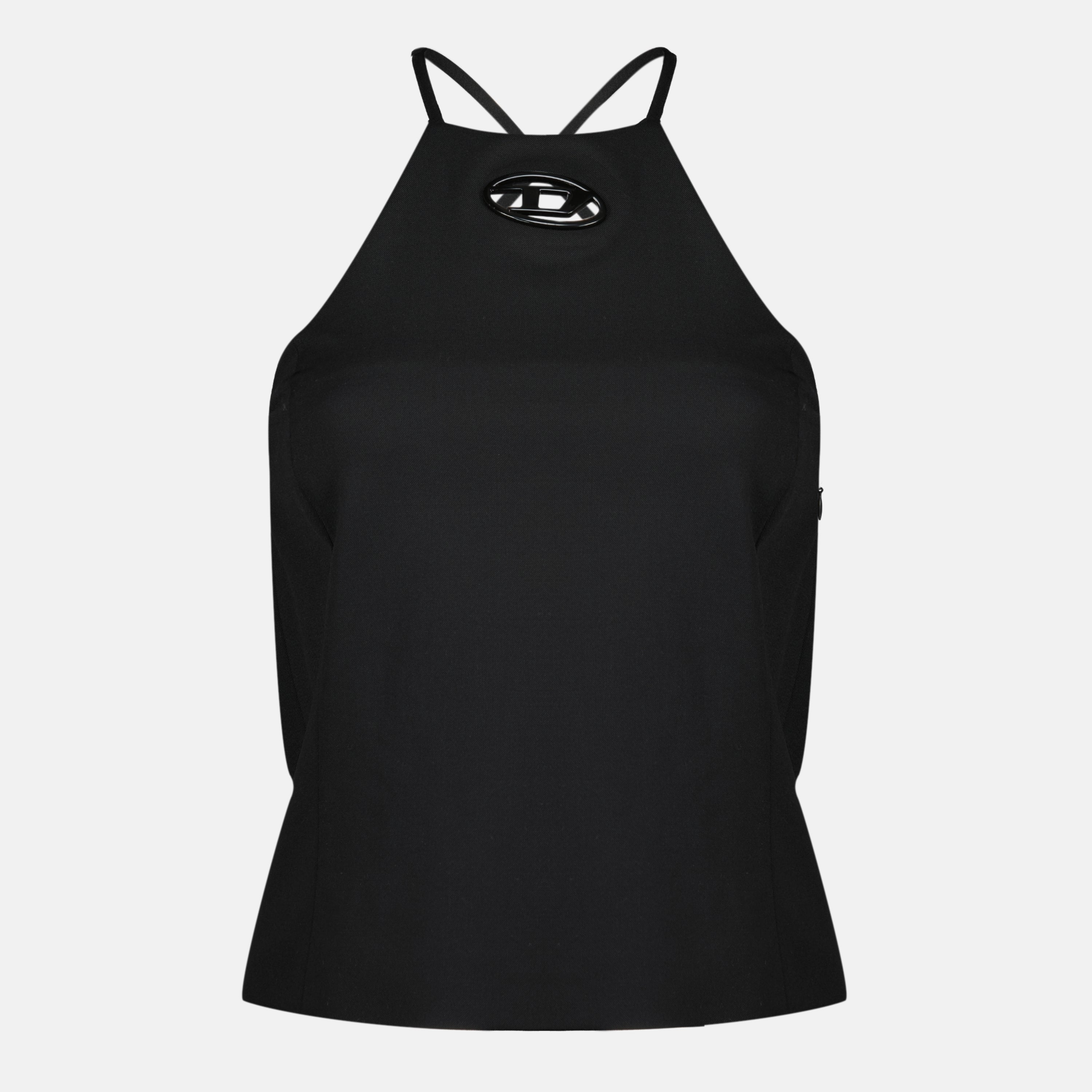 Image de l'article Top T-Elma noir de la marque Diesel pour Femme - Saison Printemps-Été 2026 - Vue de Face