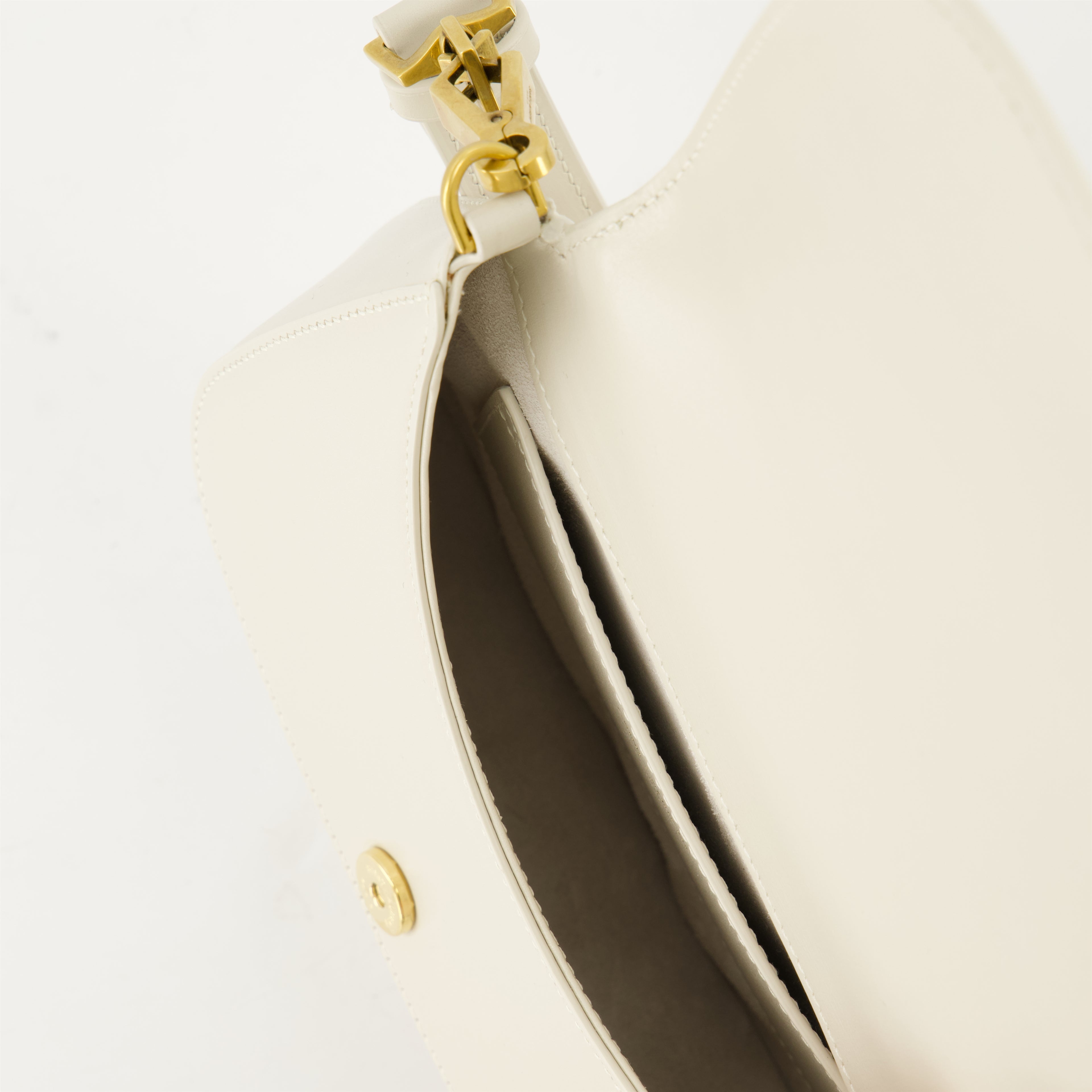 Sacs à main et épaule Sac Voltaire en cuir Saint Laurent Blanc Femme