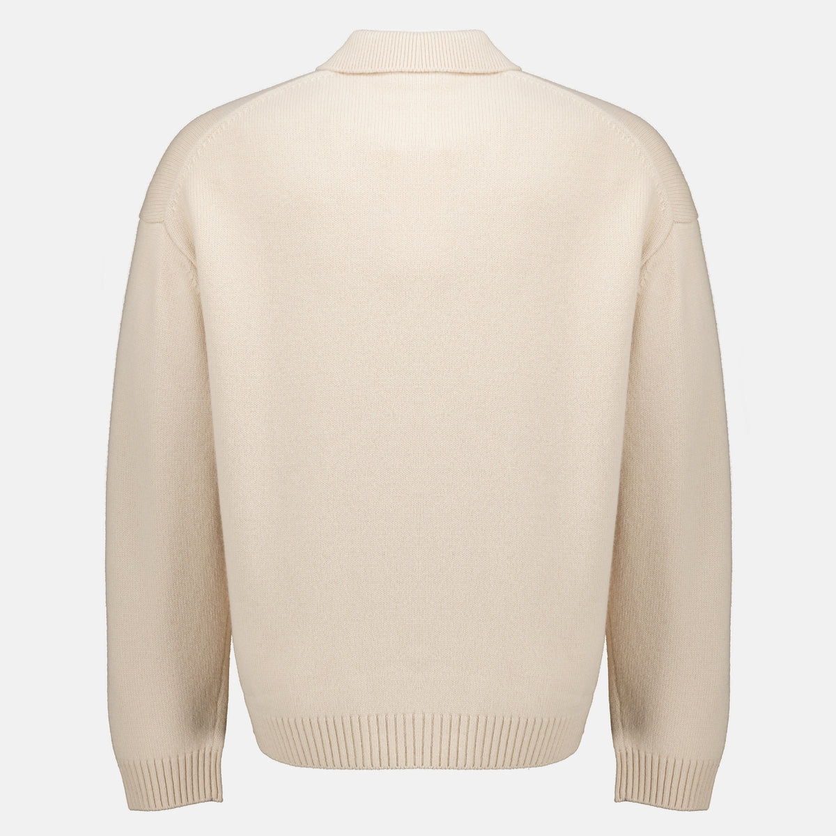 Polos Pull polo en laine beige Maison Kitsune Beige Homme