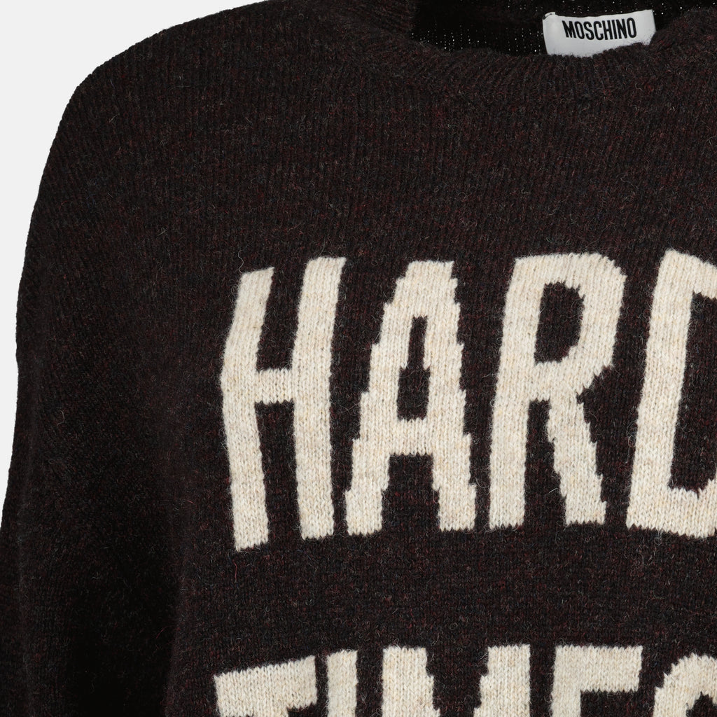 Image de l'article Pull en laine de la marque Moschino pour Femme - Saison Automne-Hiver 2025 - Vue détaillée_3