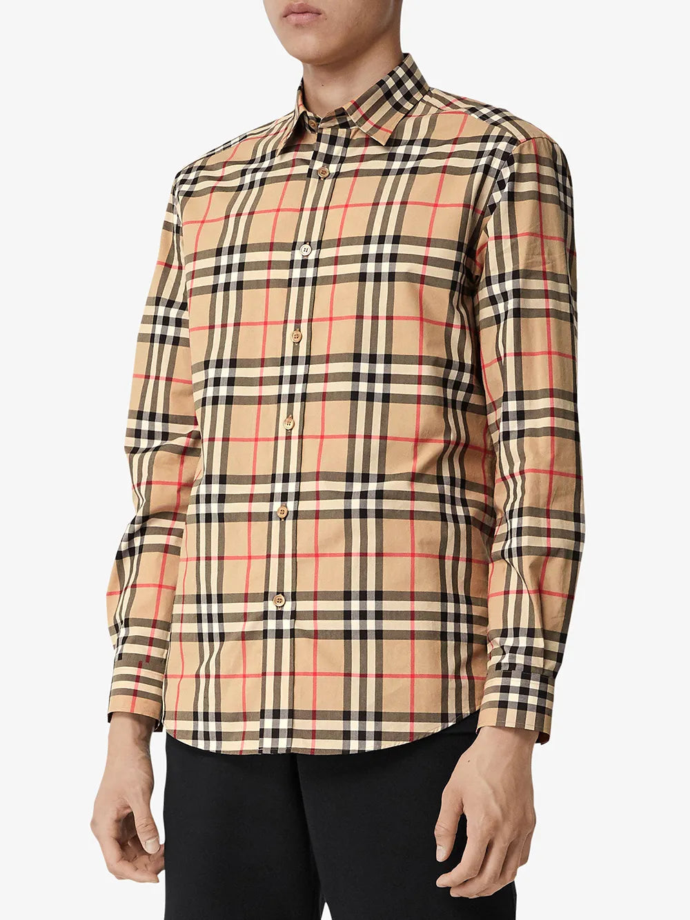 Chemises Chemise à carreaux Burberry Beige Homme