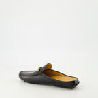 Chaussures ouvertes Mules mocassins Gommino Tod's Noir Femme