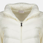 Vestes Cardigan bi-matière blanc Moncler Blanc Femme