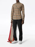 Camisas Camisa de xadrez Burberry Bege Homme