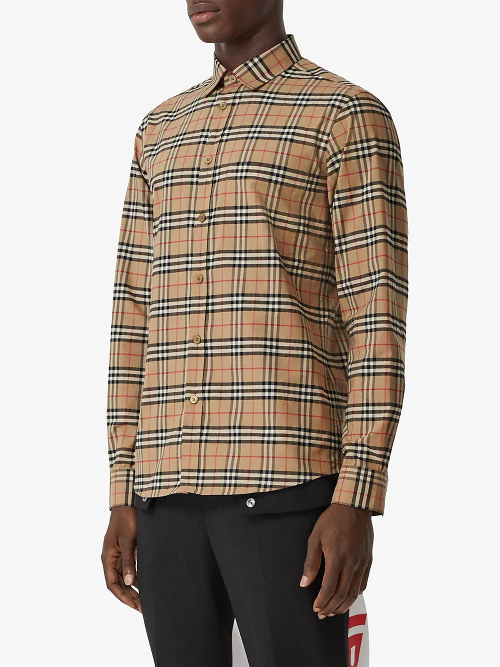 Camisas Chemise à carreaux Burberry Beige Homme