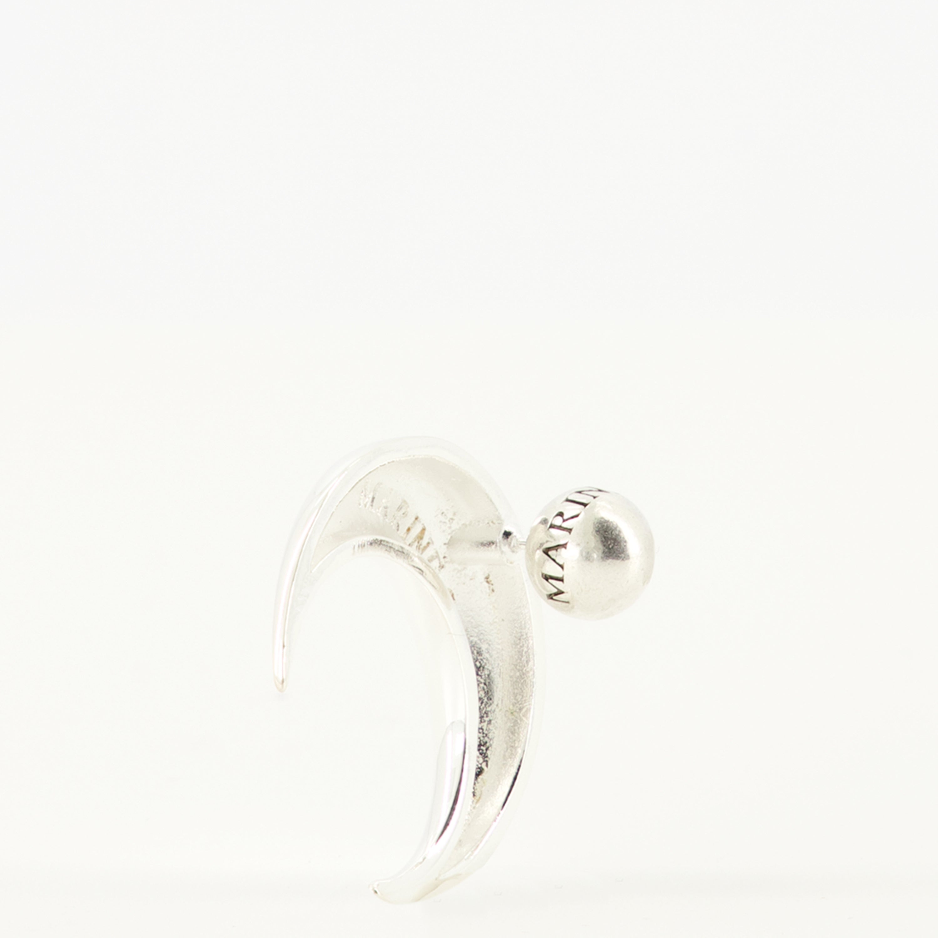 Image de l'article Boucle d'oreilles Moon argenté de la marque Marine Serre pour Femme - Saison Automne-Hiver 2025 - Vue détaillée_2