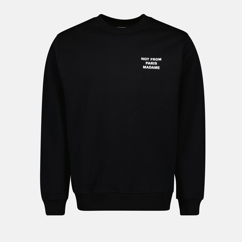 Sweatshirts Slogan Sweat Drole De Monsieur Schwarz Homme