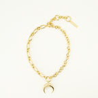 Bijoux Gold Moon Necklace Marine Serre Doré Unisexe