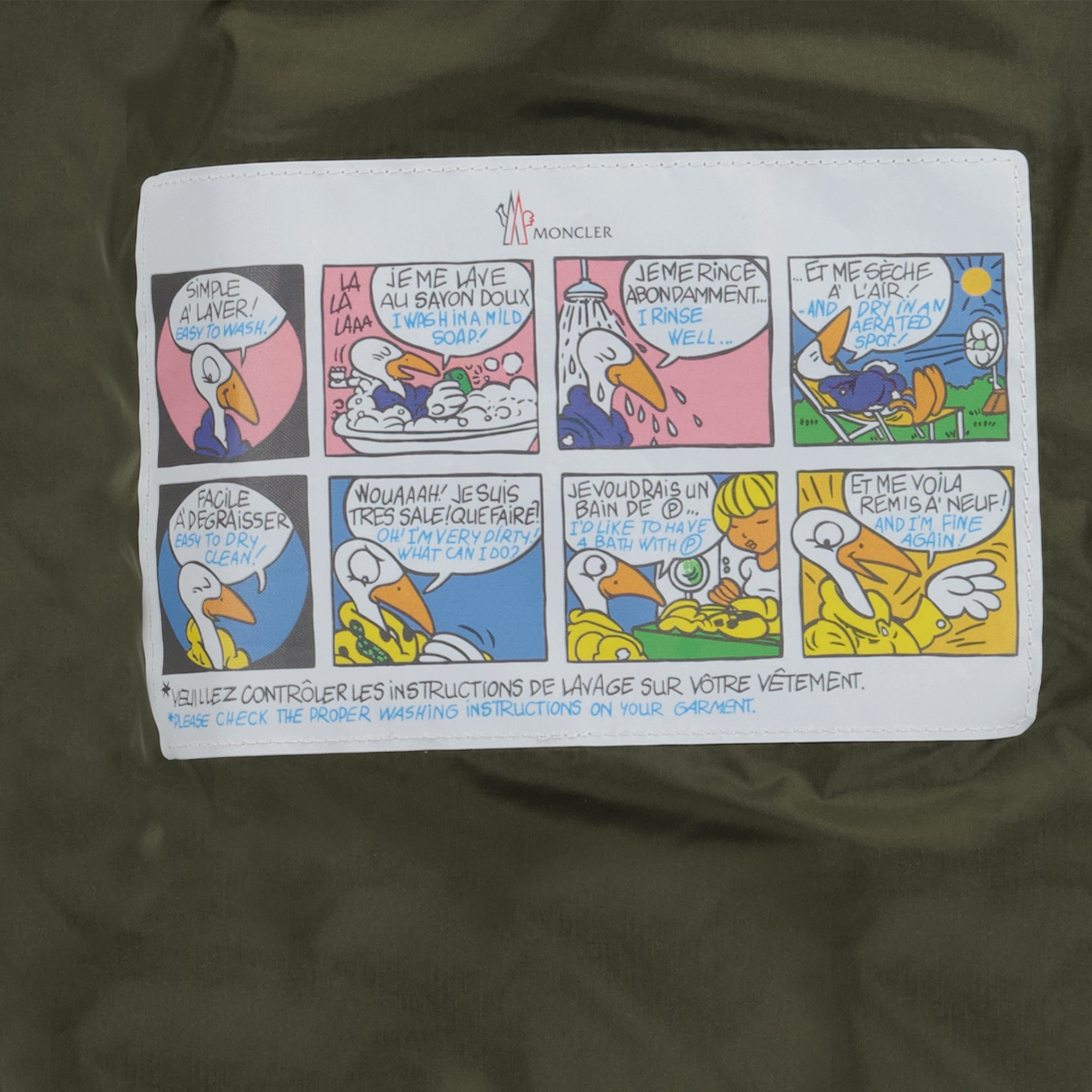 Manteaux Casaco de Plumas Najan Moncler Kaki Homme