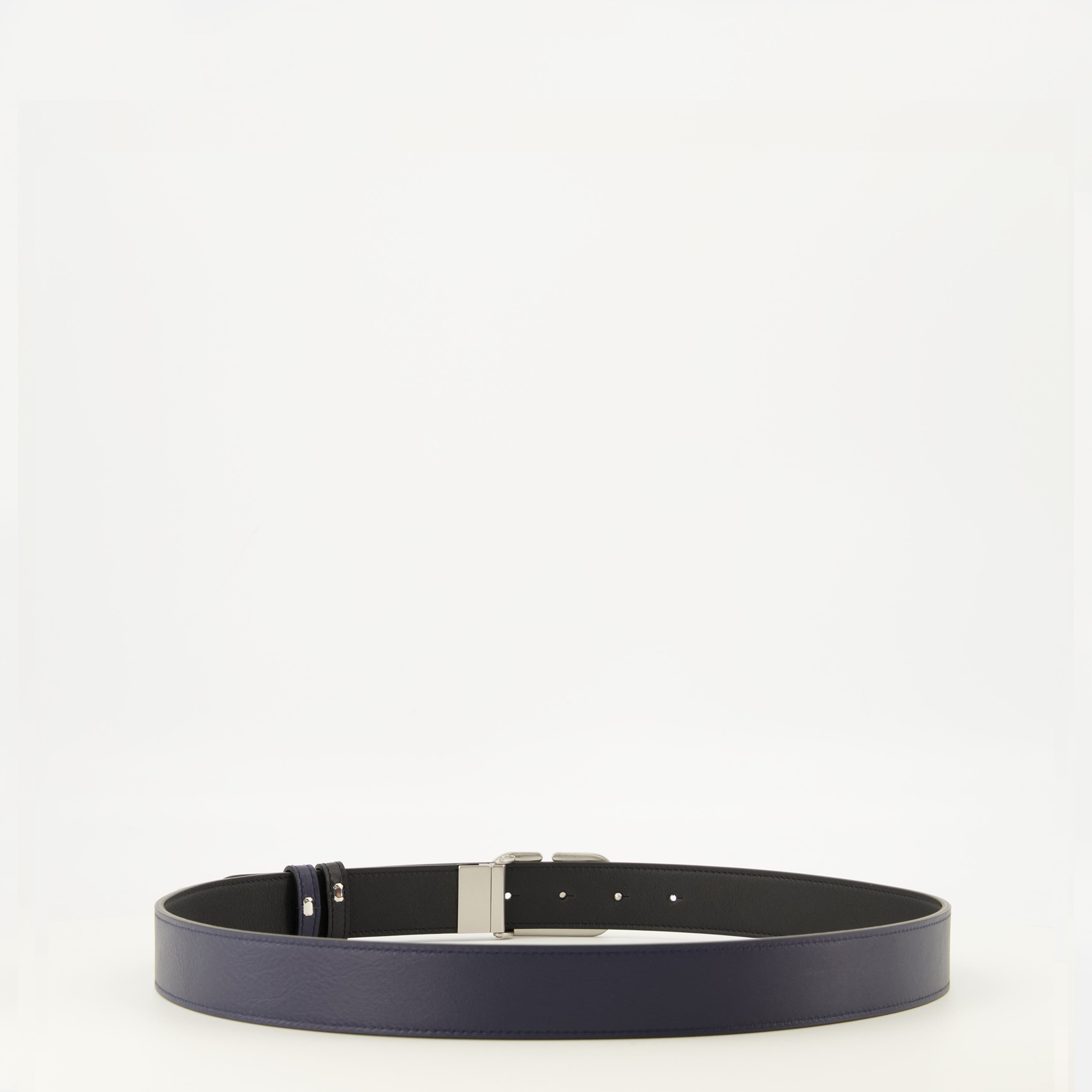 Ceintures Ceinture VLogo réversible bleu marine Valentino Garavani Bleu foncé Homme