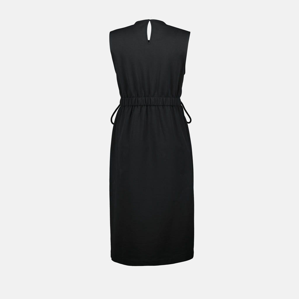 Vestidos Vestido Bi-matéria Moncler Preto Femme