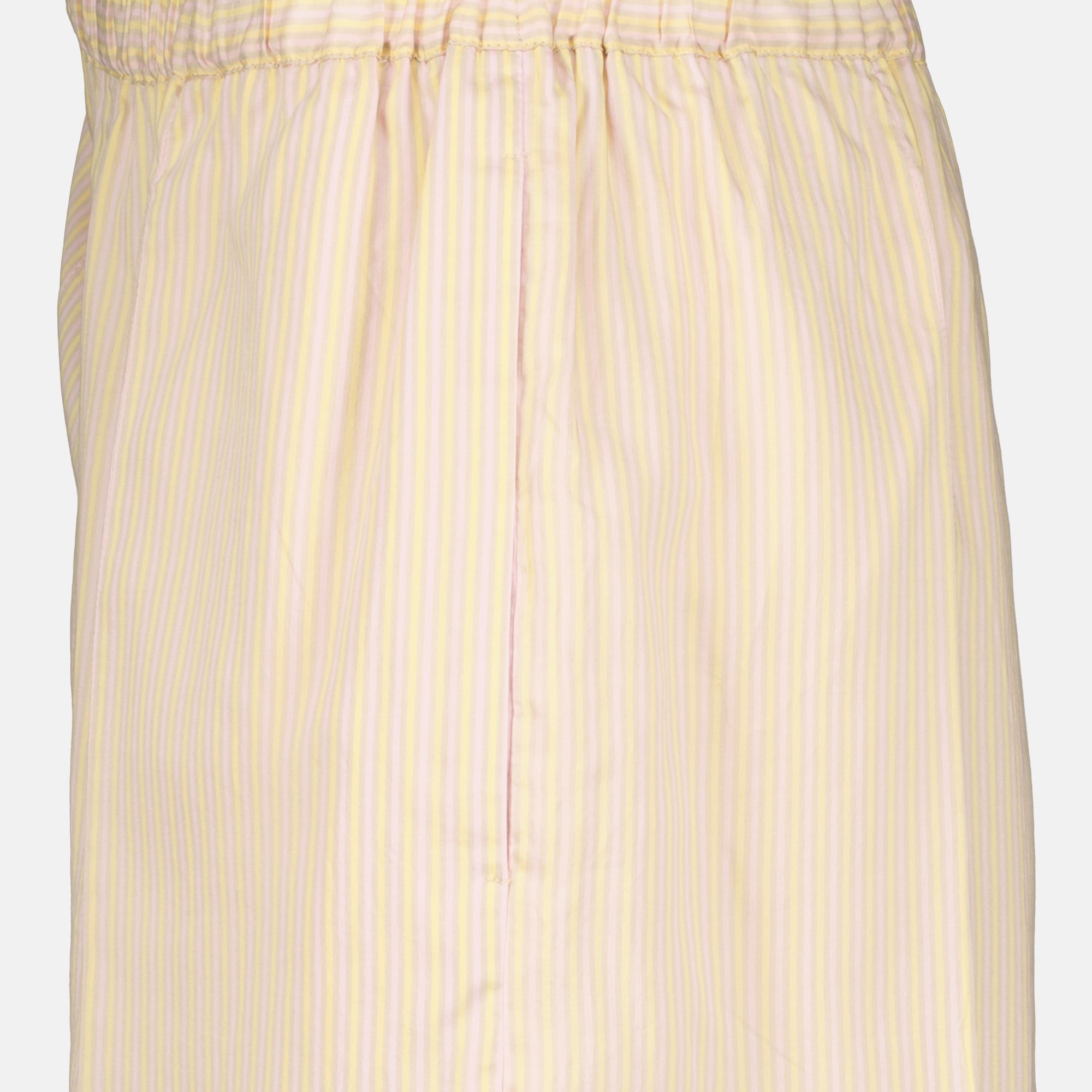 Shorts Pantaloni corti in seta a righe beige Patou Rose Femme