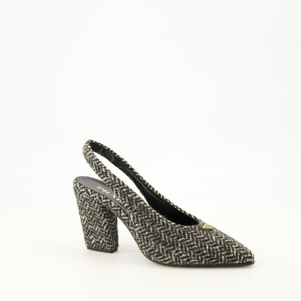 Escarpins Scarpe con tacco a Chevron Prada Gris Femme