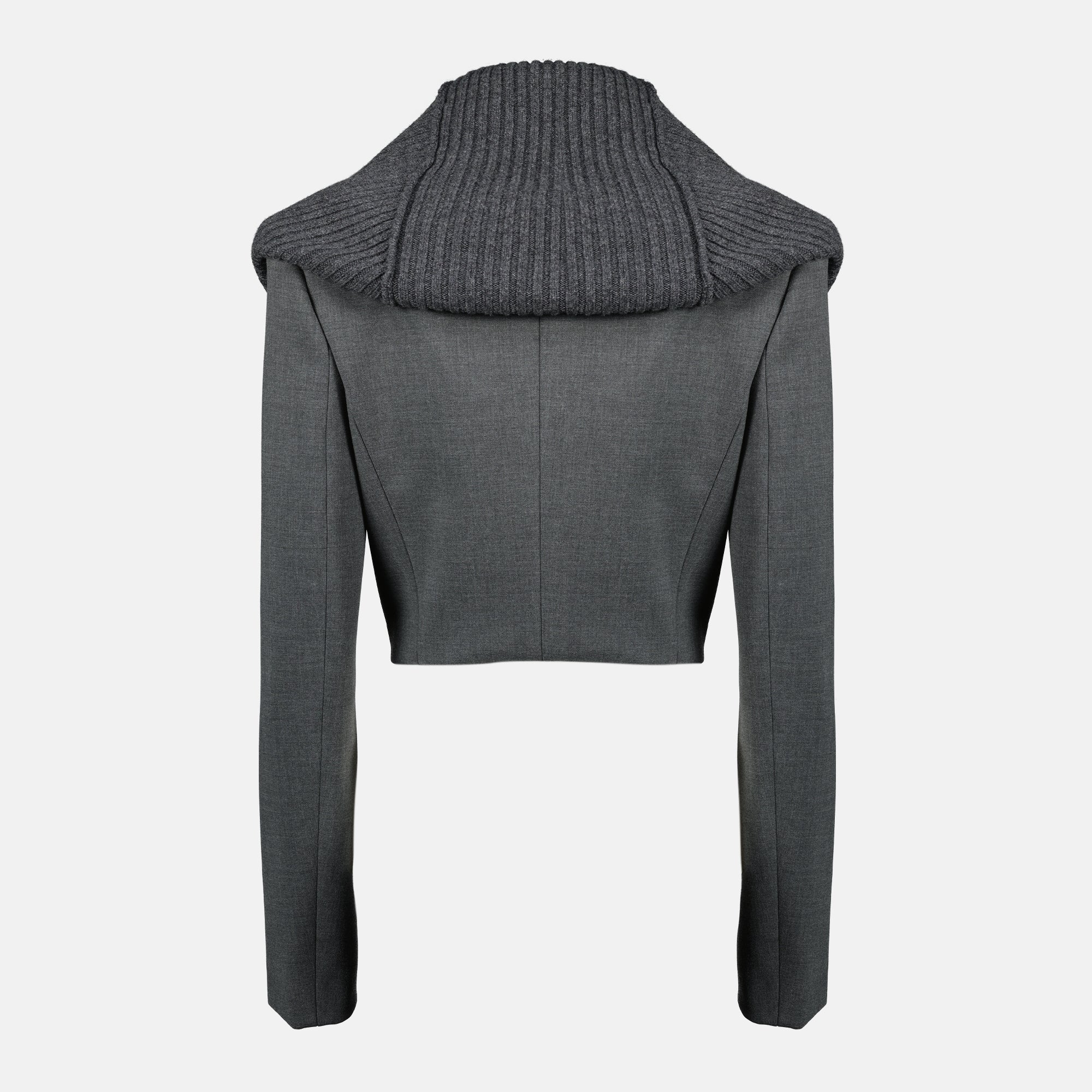 Bild der G-Olden grauen Kurzjacke der Marke Diesel für Damen - Frühjahr-Sommer 2026 - Rückansicht