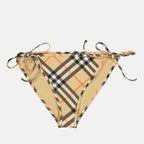 Beachwear Bas de bikini à carreaux Burberry Beige Femme