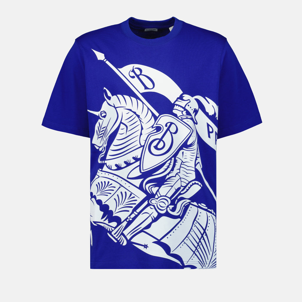 T-shirt T-shirt Cavalier EKD Burberry Blu Homme