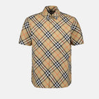 Camisas Camisa à Quadros Burberry Bege Homme