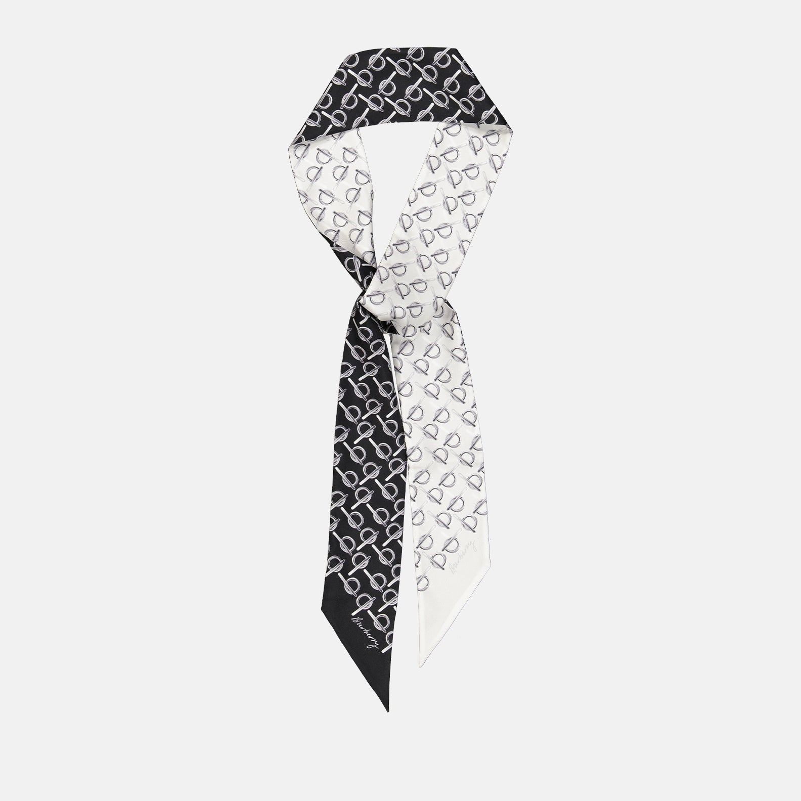 Écharpes, foulards et gants Foulard réversible B Burberry Gris Femme
