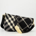 クロスボディバッグ シールドメッセンジャーバッグ Burberry 黒 Femme