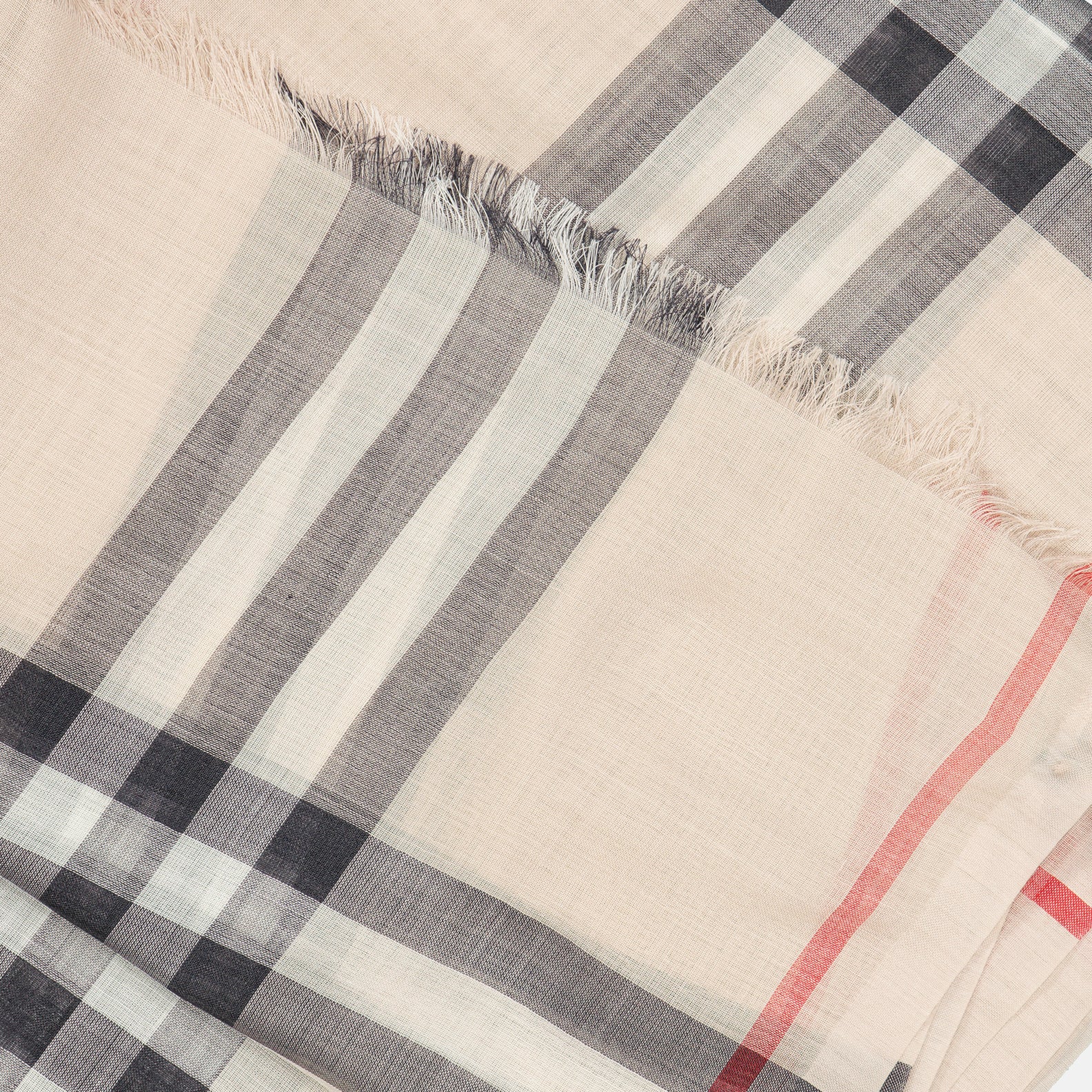 Lenços e luvas Châle à carreaux Burberry Bege Unissex