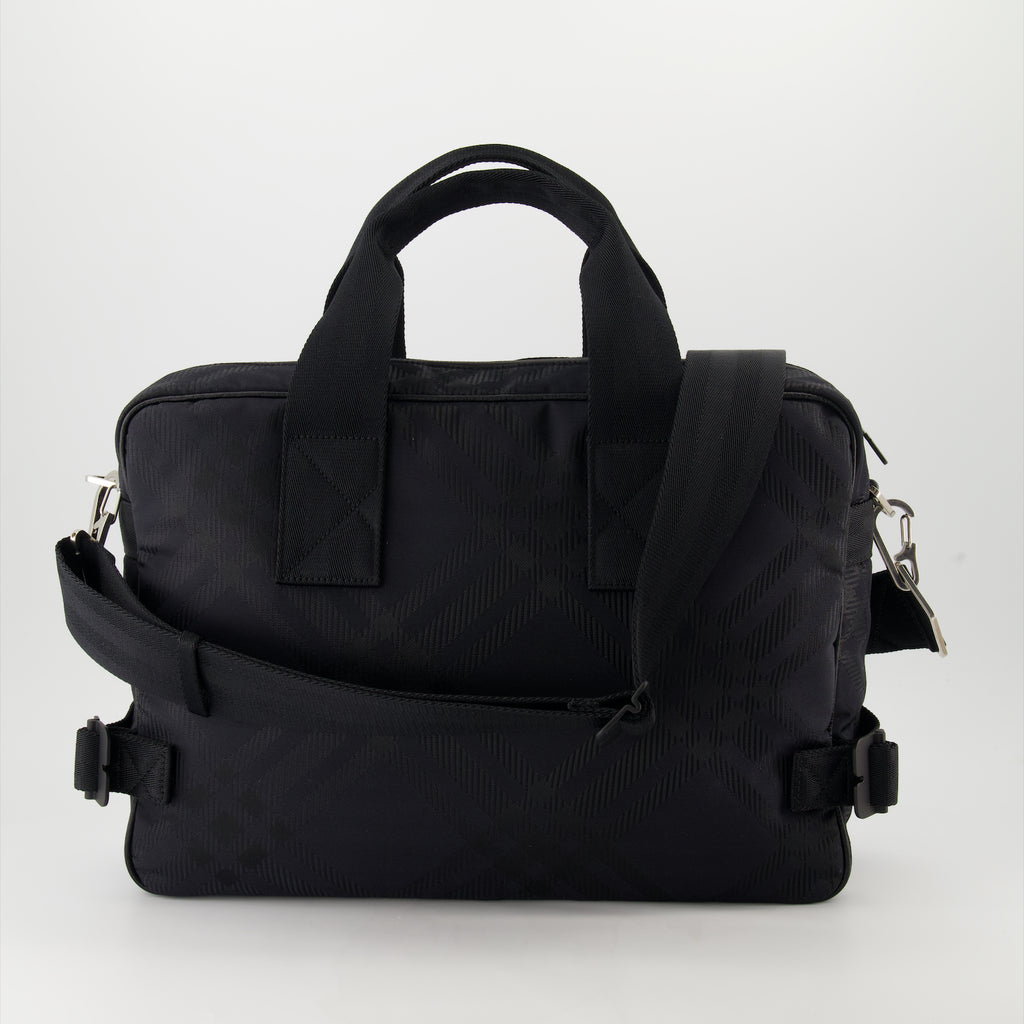 Bolsas de deporte y viaje Porte-documents à carreaux Burberry Negro Homme