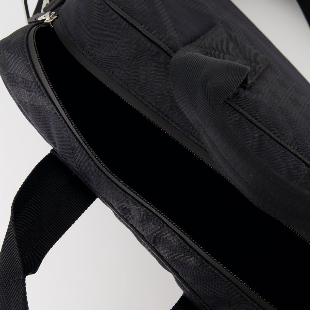 Bolsas de deporte y viaje Porte-documents à carreaux Burberry Negro Homme