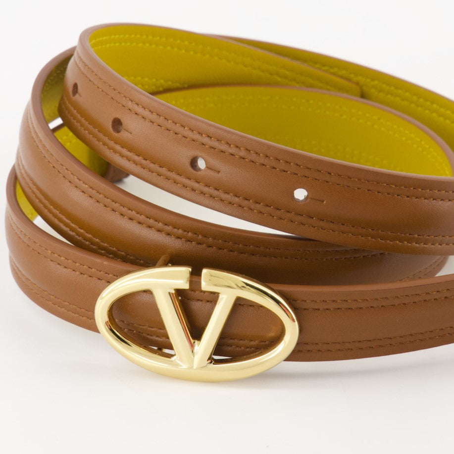 Cintos Ceinture VLogo The Bold Valentino Garavani Marrom Femme