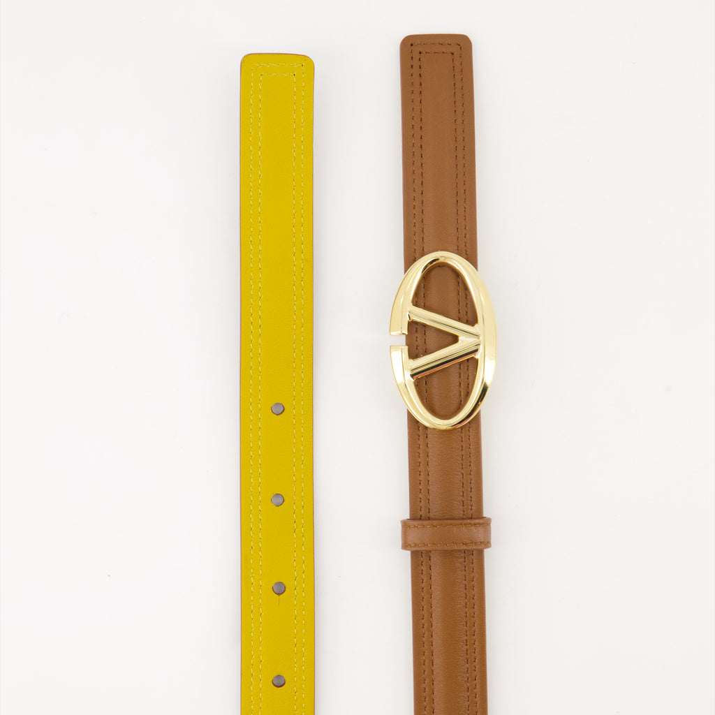 Cintos Ceinture VLogo The Bold Valentino Garavani Marrom Femme